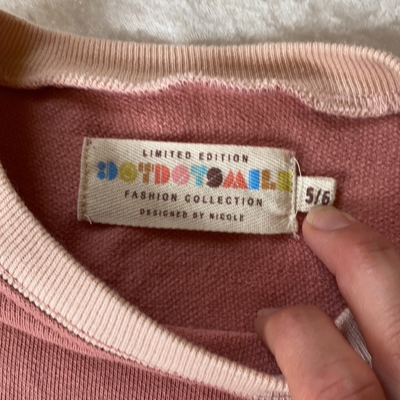 Dot Dot Smile Girls Sweatshirt ruffle sleeve rainbow - Picture 4 of 6